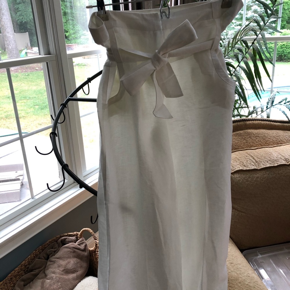 Larry Levine Pants with Tie Belt